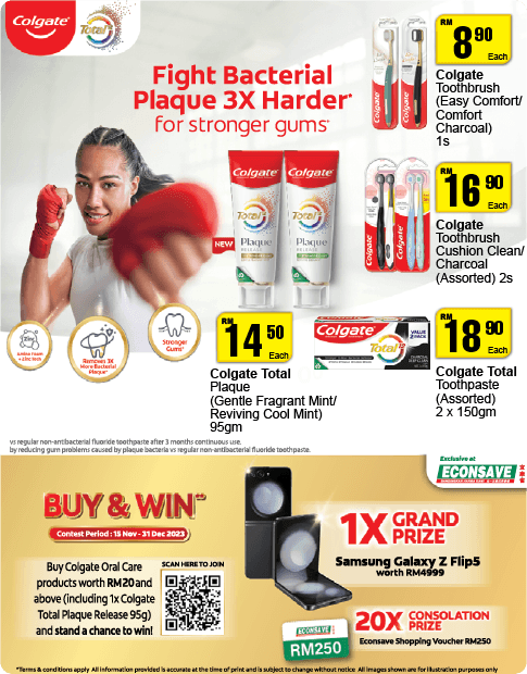 Fight Bacterial 3x Harder for Stronger Gums with Colgate - Econsave