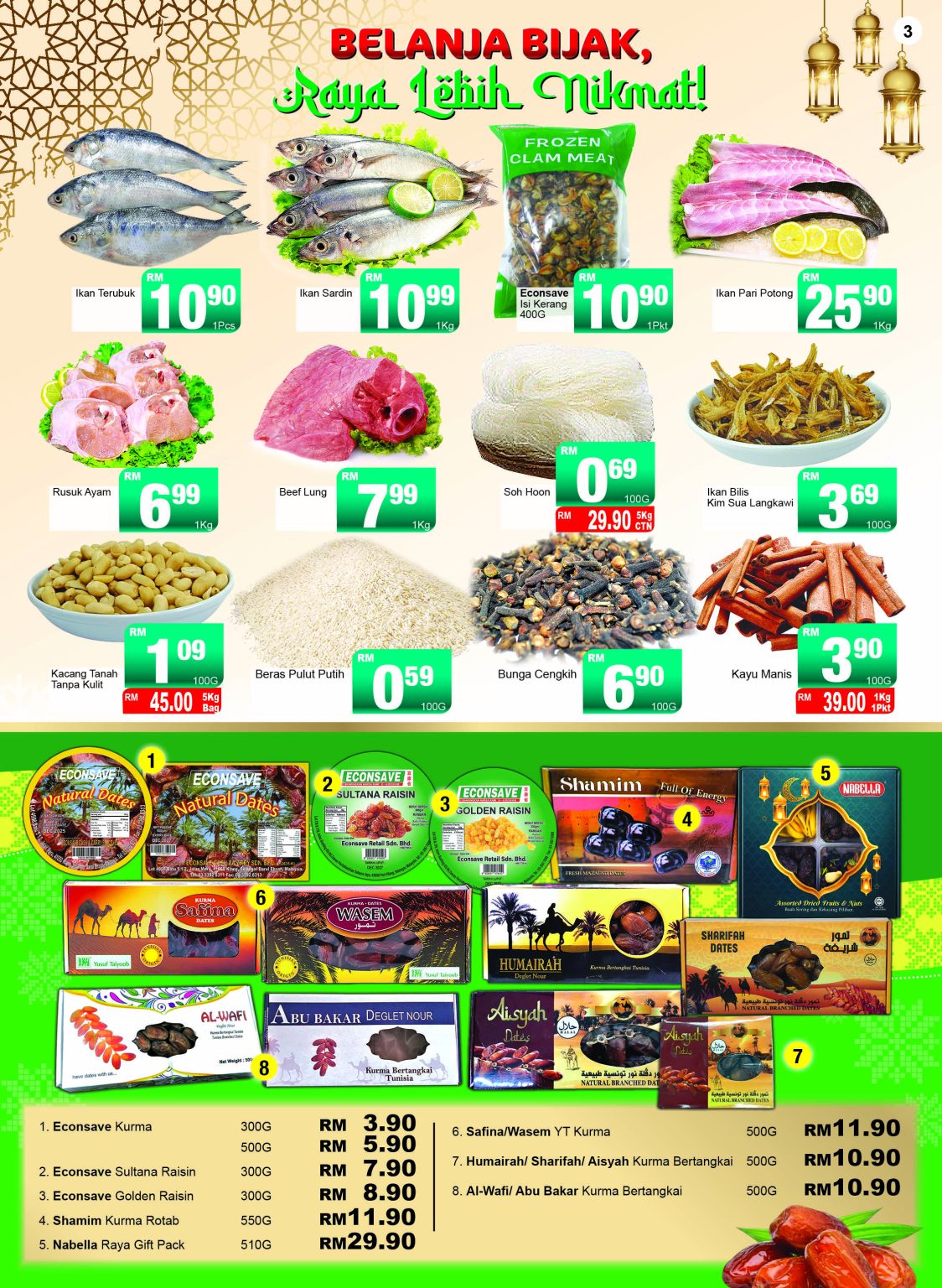 Persiapan Hari Raya Lebih Mudah dengan Promosi & Bahan Segar di Econsave