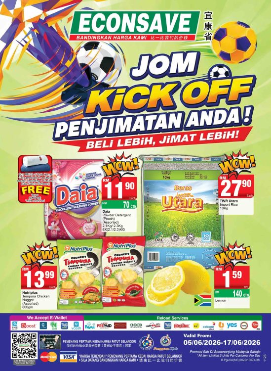 Jom Kick Off Penjimatan Anda di Econsave – Beli Lebih, Jimat Lebih!