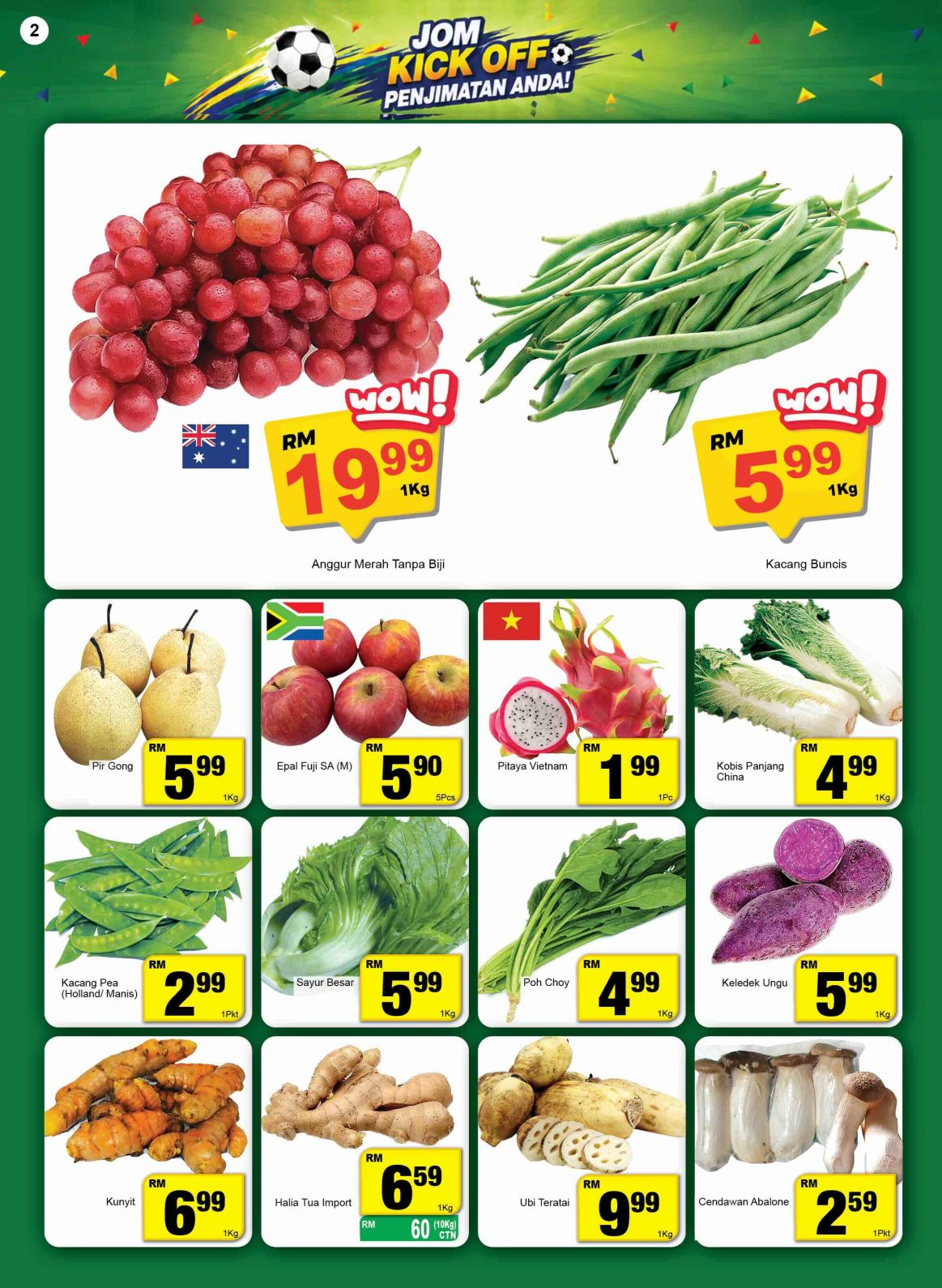 Buah-Buahan dan Sayur-Sayuran Segar Pada Harga Jimat | Econsave