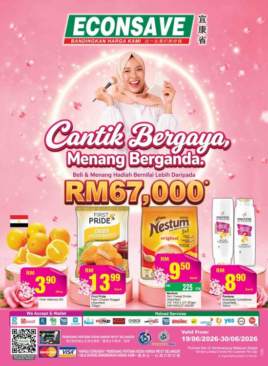 Cantik Bergaya, Menang Berganda Bersama Promosi Econsave