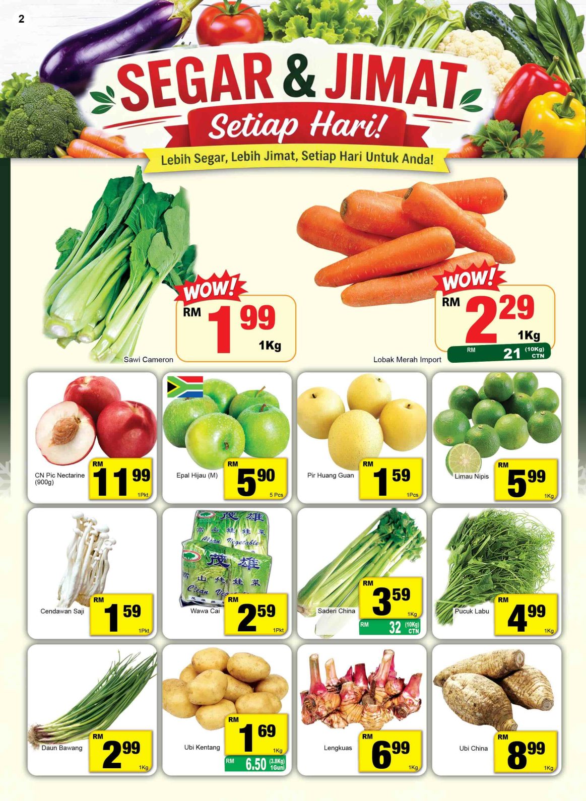 Buah-Buahan dan Sayur-Sayuran Segar Setiap Hari - Econsave