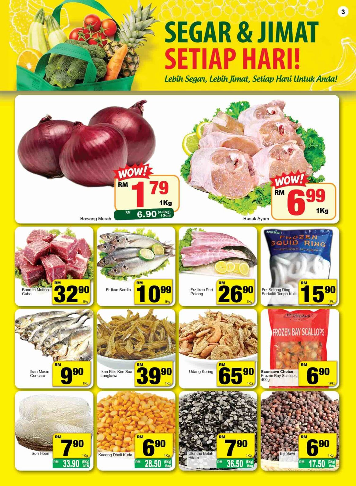 Pilihan Makanan Laut dan Bahan Masakan Dengan Harga Jimat - Econsave