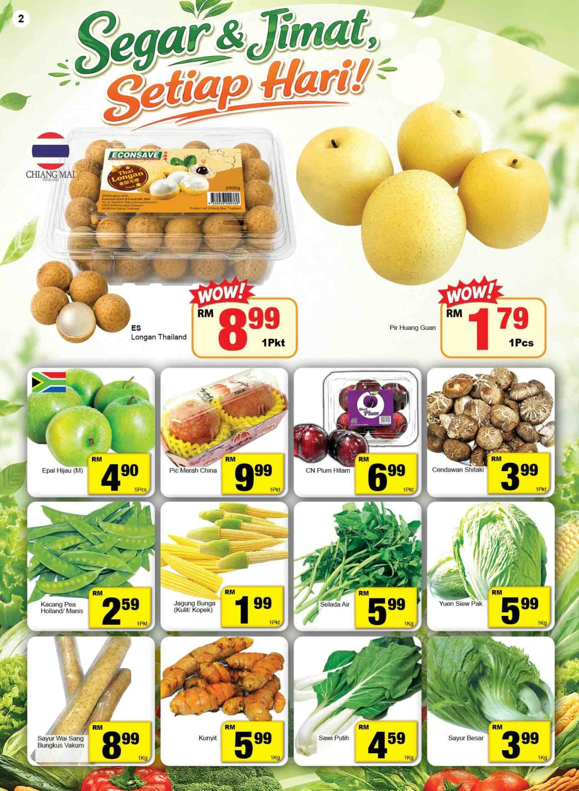 Nikmati Buah-Buahan dan Sayur-Sayuran Segar Dengan Harga Jimat - Econsave